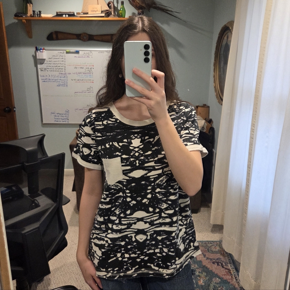 Converse Black and White Short Sleeve Tee